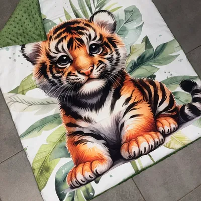 Couverture bébé tigre 